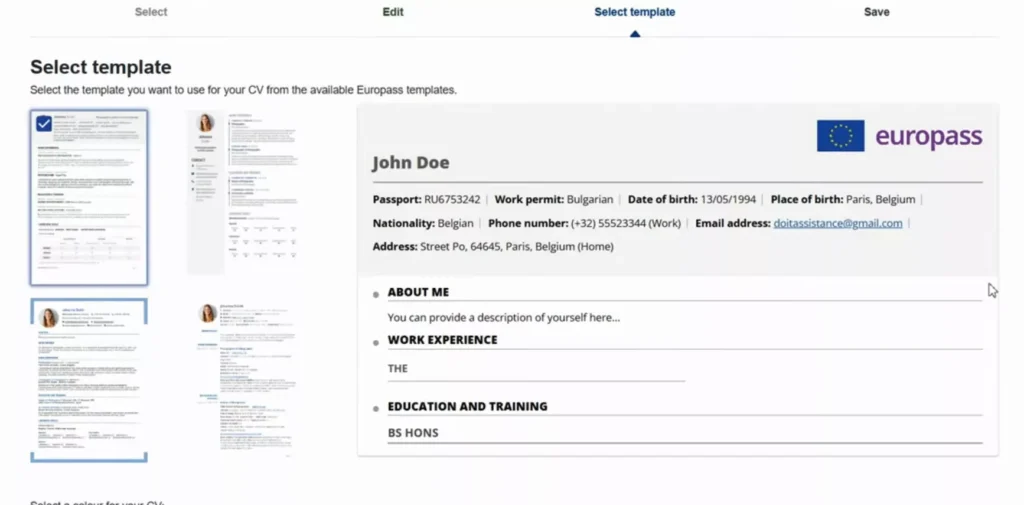 choose-the-europass-cv-format